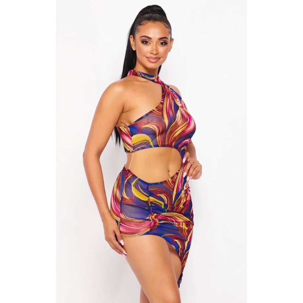 Summer Nights Mesh Cover Up Dress